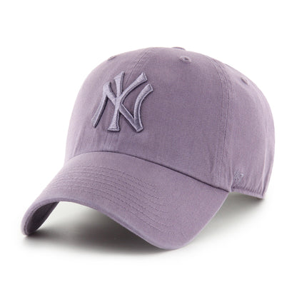 Pictured is this MLB New York Yankees '47 CLEAN UP cap in pastel purple. 1
