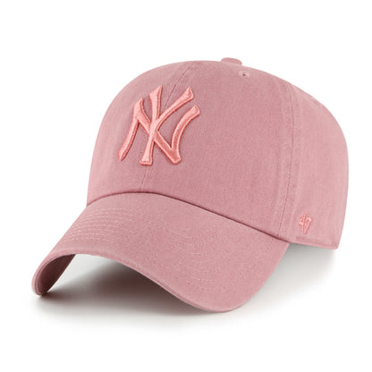 Pictured is this MLB New York Yankees '47 CLEAN UP cap in mauve. 1
