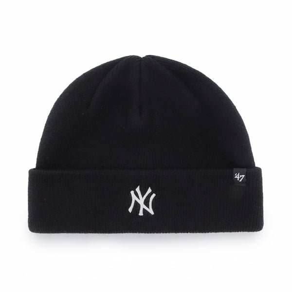 Pictured is this MLB New York Yankees Randle ’47 CUFF KNIT beanie cap in black. 1
