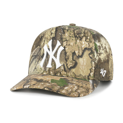 Pictured is this MLB New York Yankees Realtree '47 HITCH cap in beige/khaki. 1