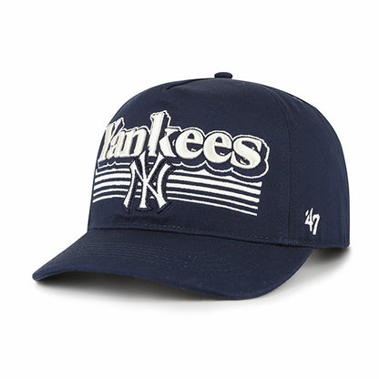 Pictured is this MLB New York Yankees Script Fade '47 HITCH cap in navy. 1