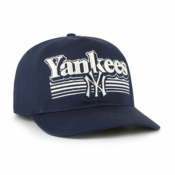 Pictured is this MLB New York Yankees Script Fade '47 HITCH cap in navy. 3