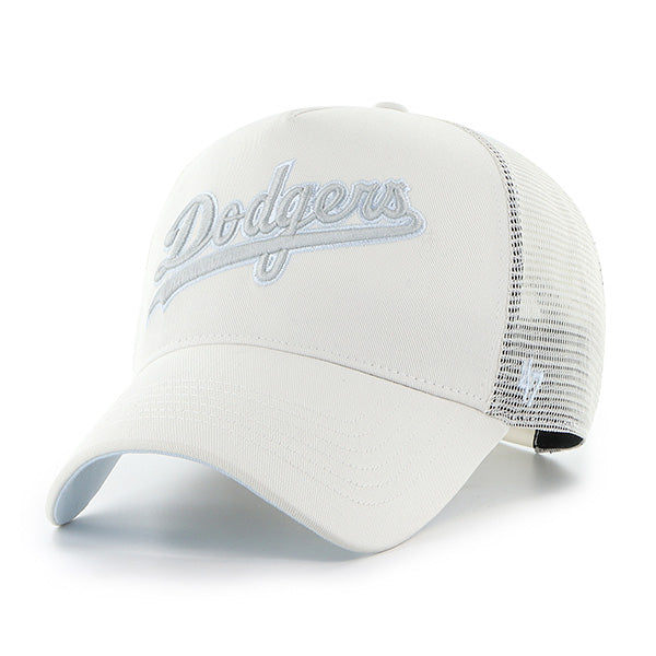 Pictured is this MLB Los Angeles Dodgers Soft Glow Script '47 OFFSIDE DT cap in natural. 1