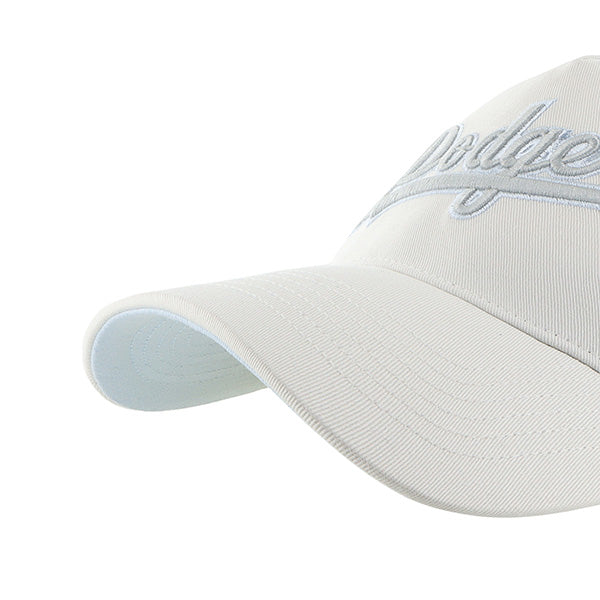 Pictured is this MLB Los Angeles Dodgers Soft Glow Script '47 OFFSIDE DT cap in natural. 4