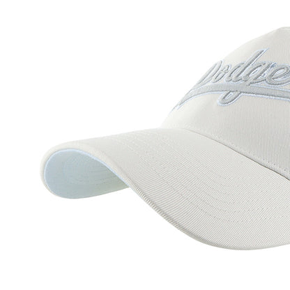 Pictured is this MLB Los Angeles Dodgers Soft Glow Script '47 OFFSIDE DT cap in natural. 4