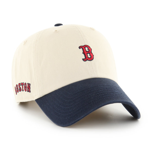 Pictured is this MLB Boston Red Sox Base Runner Sure Shot '47 CLEAN UP cap in natural. 1