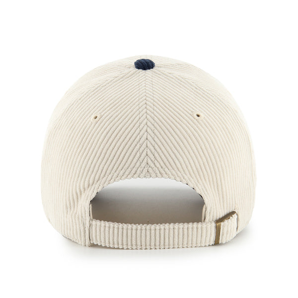 Pictured is this MLB New York Yankees Base Runner Cord '47 CLEAN UP cap in natural and navy. 2