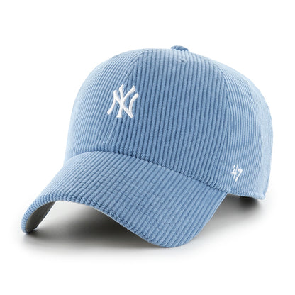 Pictured is this MLB New York Yankees Base Runner Cord '47 CLEAN UP cap in brown. 1