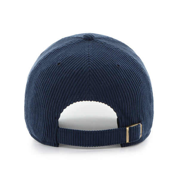 Pictured is this MLB New York Yankees Base Runner Cord '47 CLEAN UP cap in navy. 2