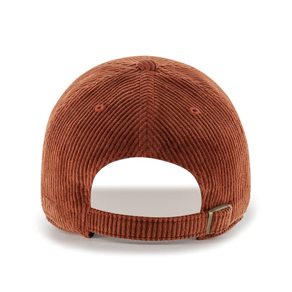 Pictured is this MLB New York Yankees Thick Cord ’47 CLEAN UP cap in brown. 2