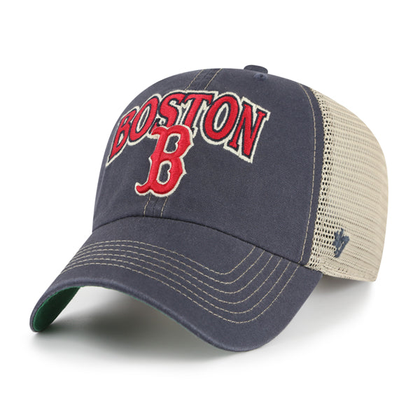 Pictured is this MLB Boston Red Sox Tuscaloosa '47 CLEAN UP cap in navy. 1
