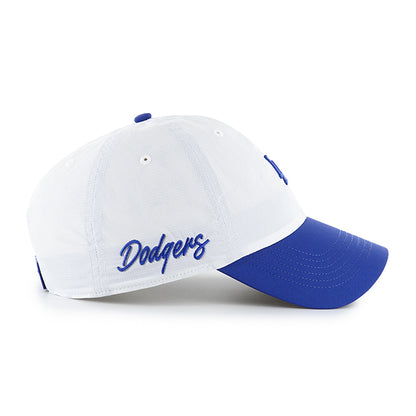 Pictured is this MLB Los Angeles Dodgers Vista Mini '47 CLEAN UP cap in white. 3