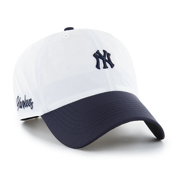 Pictured is this MLB New York Yankees Vista Mini '47 CLEAN UP cap in white. 1