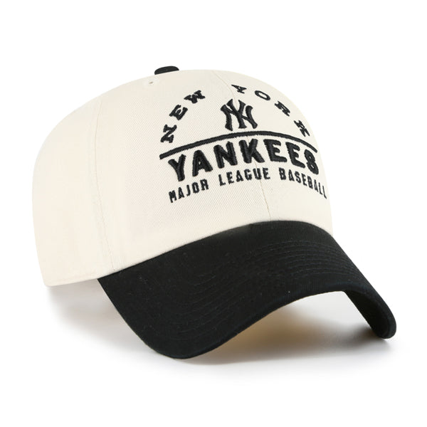 Pictured is this MLB New York Yankees Windham '47 CLEAN UP cap in natural. 3