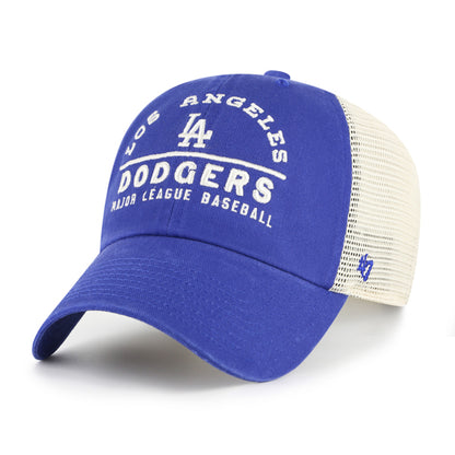Pictured is this MLB Los Angeles Dodgers Windham Mesh '47 CLEAN UP cap in green. 1