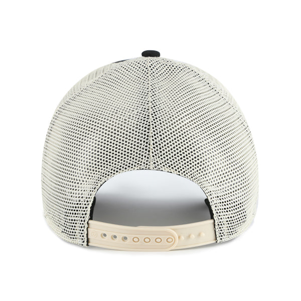 Pictured is this MLB New York Yankees Windham Mesh '47 CLEAN UP cap in black. 2