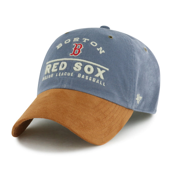 Pictured is this MLB Boston Red Sox Windham Suede '47 CLEAN UP cap in navy. 1