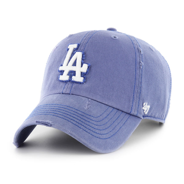 Pictured is this MLB Los Angeles Dodgers Weathered '47 CLEAN UP cap in blue. 1