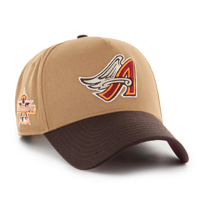 Pictured is this MLB Los Angeles Angels Sure Shot '47 MVP cap in beige/khaki. 1