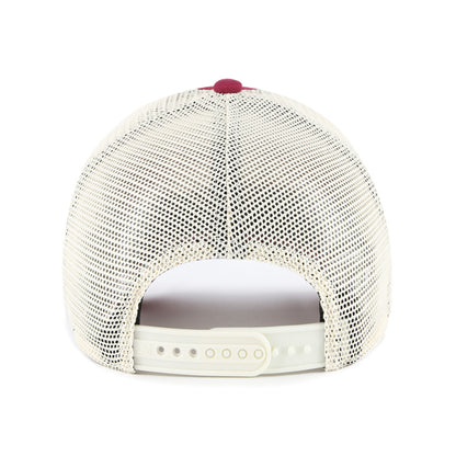 Pictured is this MLB Philadelphia Phillies Windham Mesh '47 CLEAN UP cap in dark red. 2