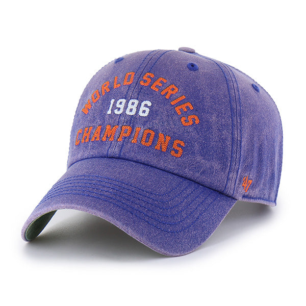 Pictured is this MLB New York Mets 86 Mets ’47 CLEAN UP cap in blue. 2