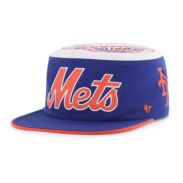 Pictured is this MLB New York Mets 86 Mets ’47 PILLBOX cap in blue. 3