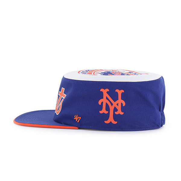 Pictured is this MLB New York Mets 86 Mets ’47 PILLBOX cap in blue. 5