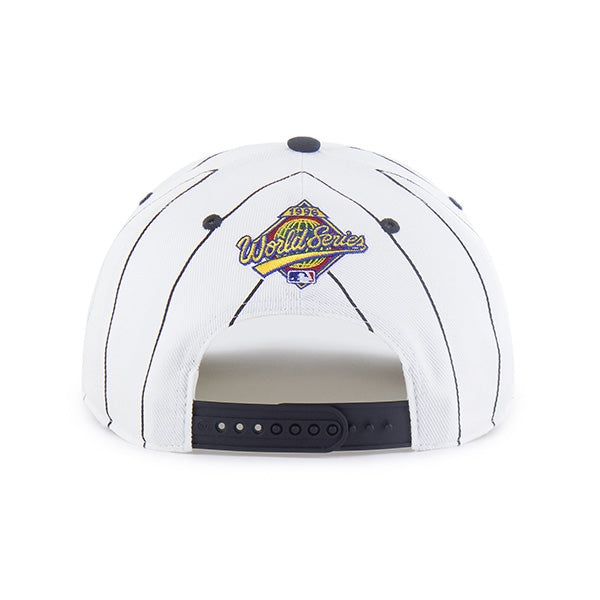Pictured is this MLB New York Yankees 96 Yankees Pinstripe ’47 HITCH cap in white. 2