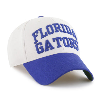 Pictured is this Collegiate Florida Gators Broke Line ’47 MVP cap in white & blue. 2