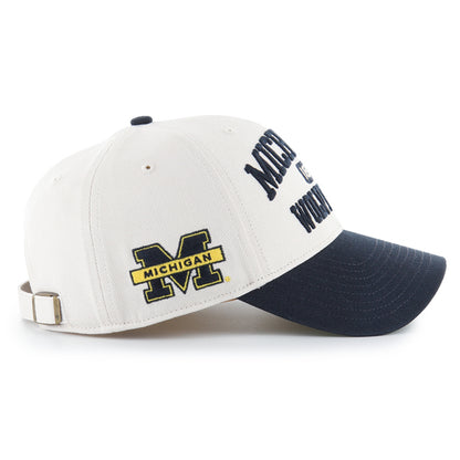 Pictured is this Collegiate Michigan Wolverines Broke Line '47 MVP cap in natural. 3