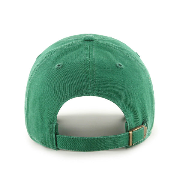 Pictured is this Collegiate Notre Dame Fighting Irish '47 CLEAN UP cap in kelly green. 2