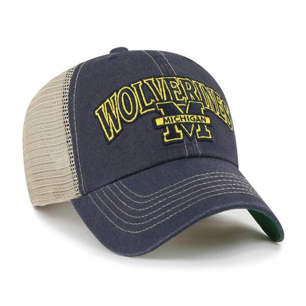 Pictured is this Collegiate Michigan Wolverines Tuscaloosa ’47 CLEAN UP cap in navy. 3