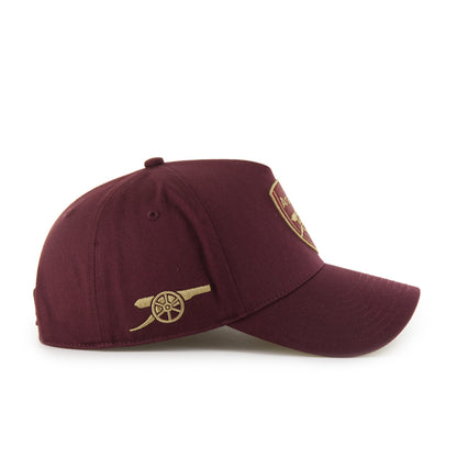 Pictured is this Arsenal FC Sure Shot '47 MVP cap in dark red. 4