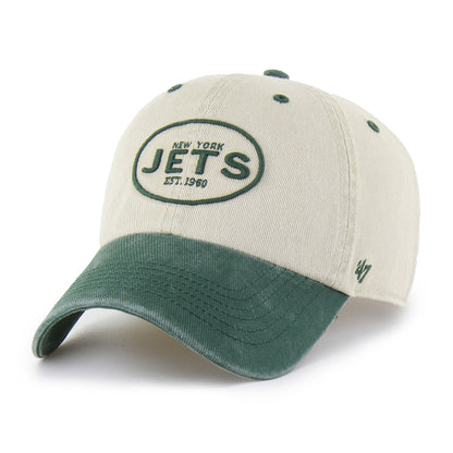 Pictured is this NFL New York Jets Breaking Trail ’47 CLEAN UP cap in natural. 4