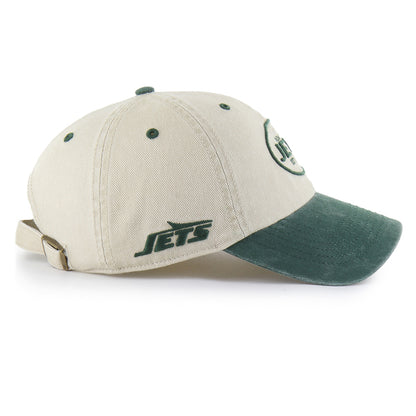 Pictured is this NFL New York Jets Breaking Trail ’47 CLEAN UP cap in natural. 3