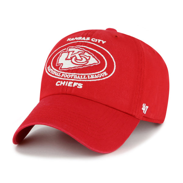 Pictured is this NFL Kansas City Chiefs Circle Tone ’47 CLEAN UP cap in red. 1