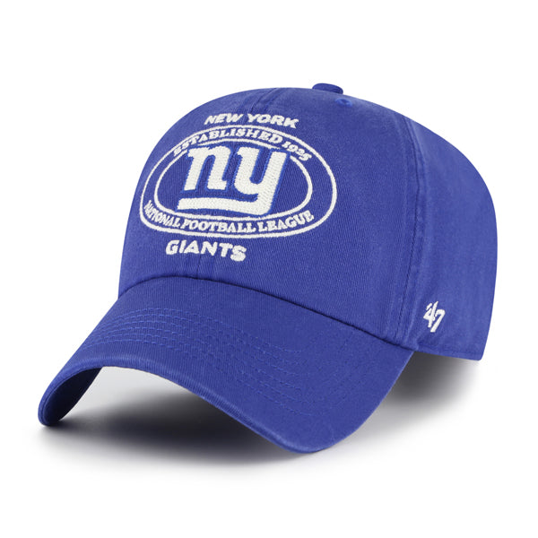 Pictured is this NFL New York Giants Circle Tone ’47 CLEAN UP cap in blue. 1