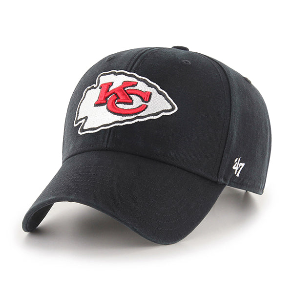 Pictured is this NFL Kansas City Chiefs Legend '47 MVP cap in black. 1