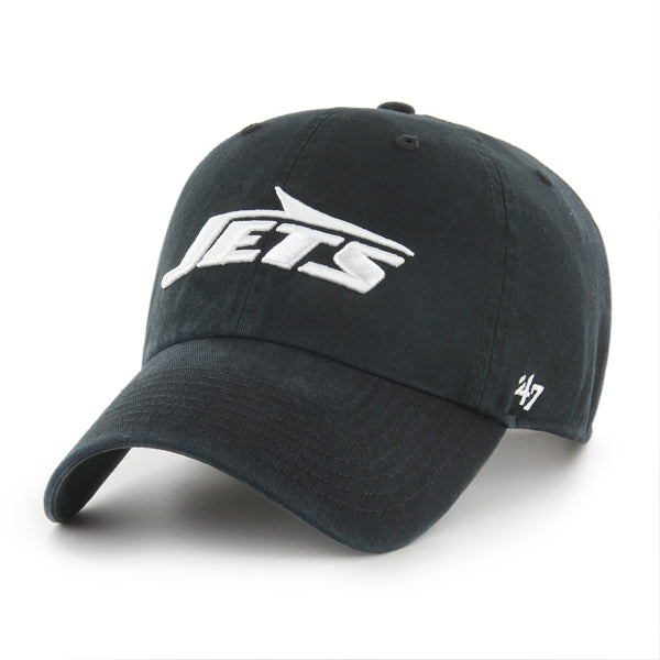 Pictured is this NFL New York Jets ’47 CLEAN UP cap in black. 1