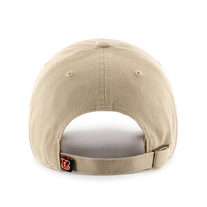 Pictured is this NFL Cincinnati Bengals ’47 CLEAN UP cap in khaki. 2