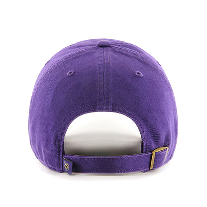 Pictured is this NFL Minnesota Vikings ’47 CLEAN UP cap in purple. 2