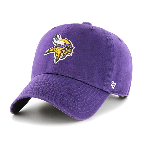 Pictured is this NFL Minnesota Vikings ’47 CLEAN UP cap in purple. 1