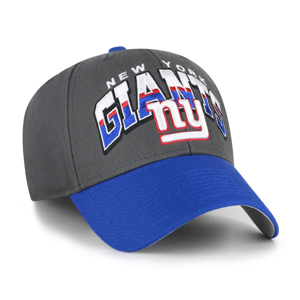 Pictured is this NFL New York Giants Split Block ’47 MVP cap in charcoal. 2
