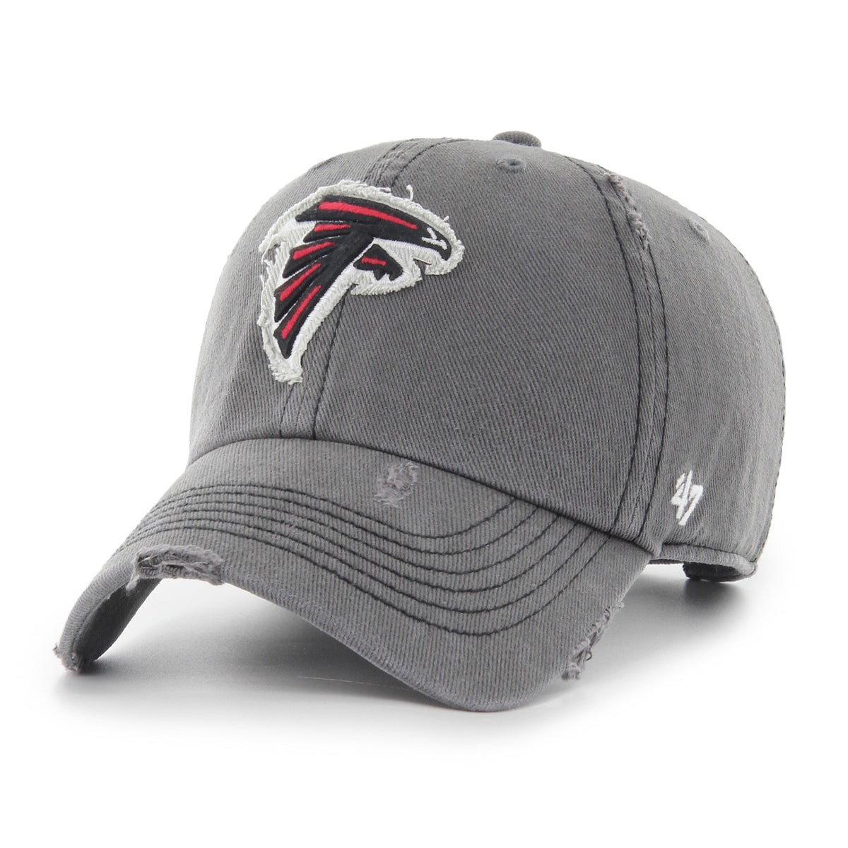 Pictured is this NFL Weathered Atlanta Falcons ’47 CLEAN UP cap in grey. 1