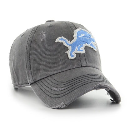 Pictured is this NFL Weathered Detroit Lions ’47 CLEAN UP cap in grey. 1