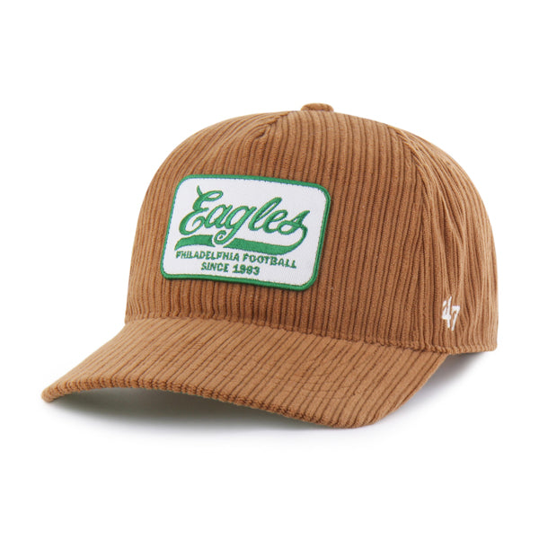 Pictured is this NFL Philadelphia Eagles Cord Patch ’47 HITCH cap in brown. 2