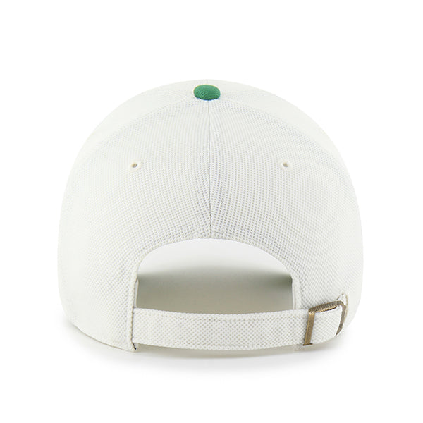 Pictured is this NFL Philadelphia Eagles Pique Patch ’47 CLEAN UP cap in white & green. 2