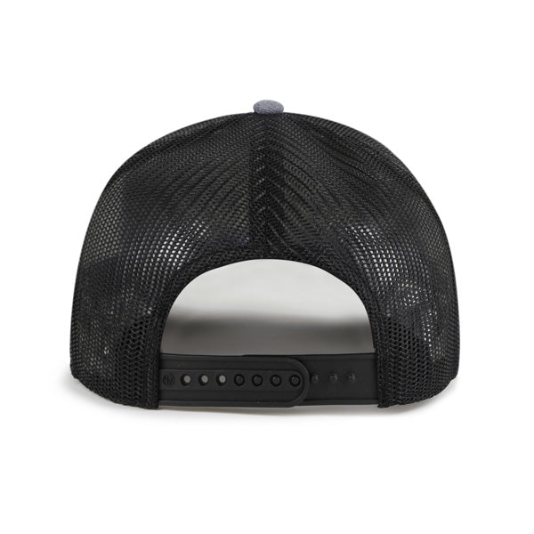 Pictured is this NHL Edmonton Oilers Carbon Rope '47 TRUCKER cap in dark grey. 2