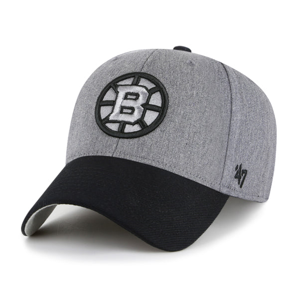 Pictured is this NHL Boston Bruins Granite '47 MVP cap in dark grey. 1
