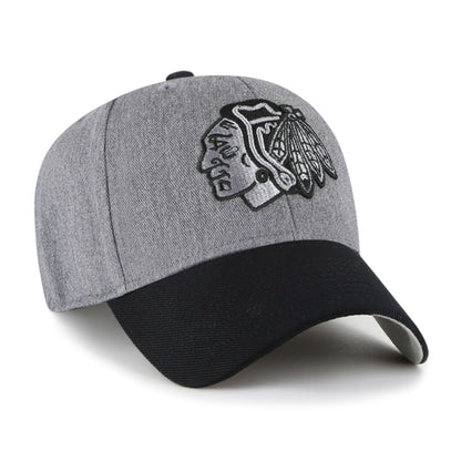 Pictured is this NHL Chicago Blackhawks Granite '47 MVP cap in dark grey. 2
